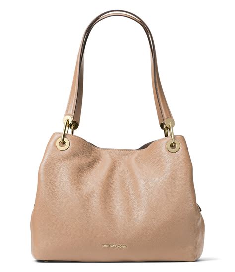 michael kors gold-tone raven large shoulder tote bag|Michael Kors shoulder bag.